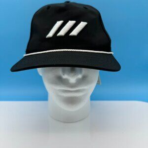 adidas Women's PGA Tour 5 Panel Rope Snapback Golf Hat, OSFW,‎ Black/White